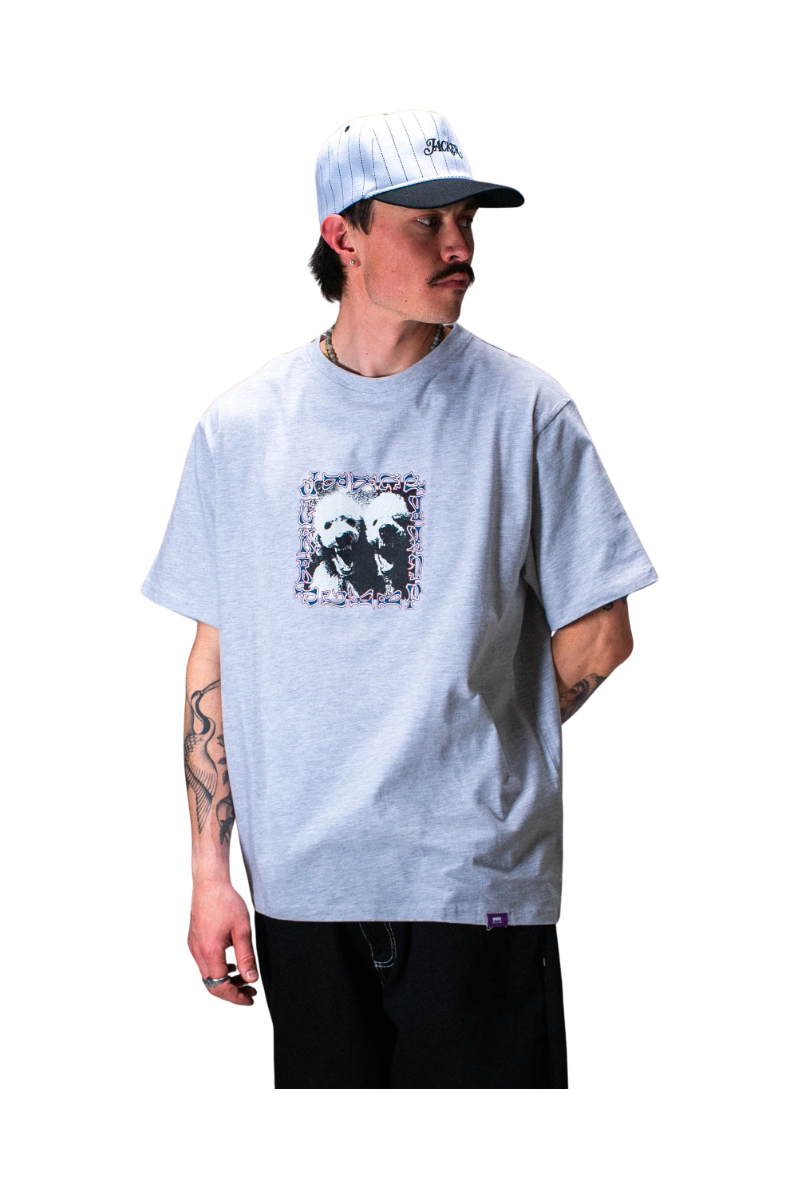 JACKER POODLE PALS T-SHIRT Grey