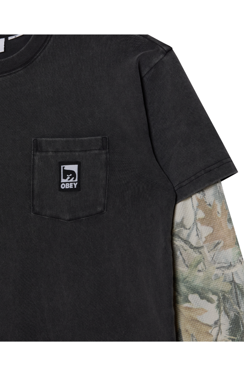 OBEY POST 2FER Dusty Black Limo Multi