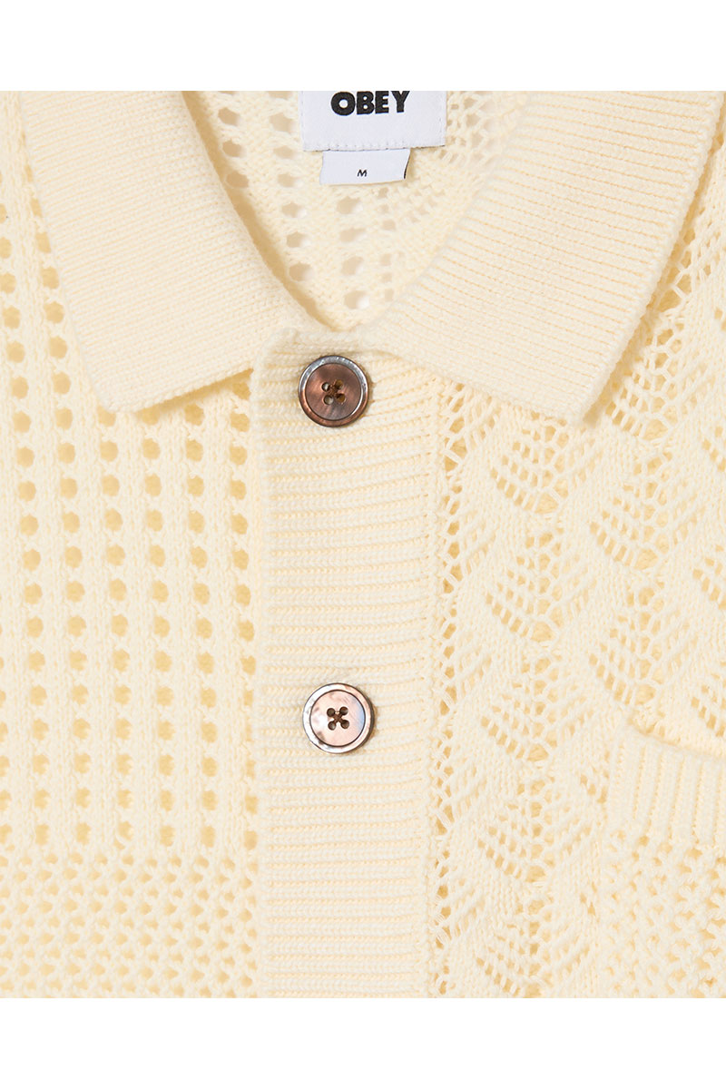 OBEY PRESTON SWEATER SHIRT Natural