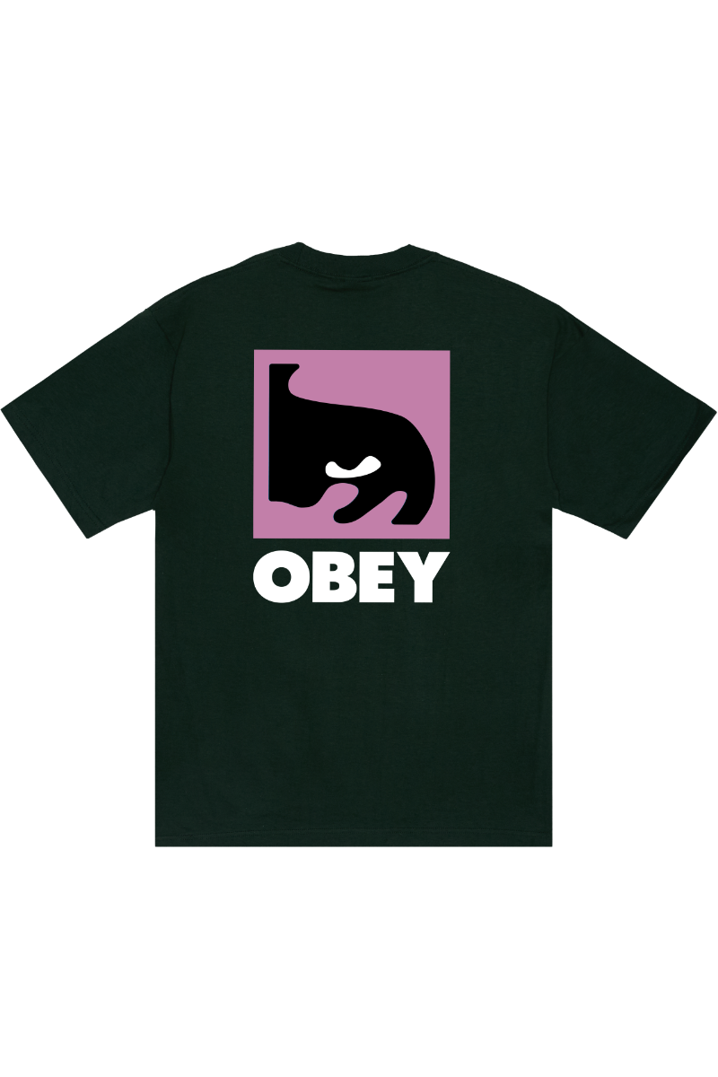 OBEY QUARTER EYE ICON T-SHIRT Forest Green