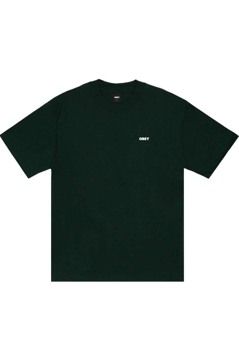 OBEY QUARTER EYE ICON T-SHIRT Forest Green