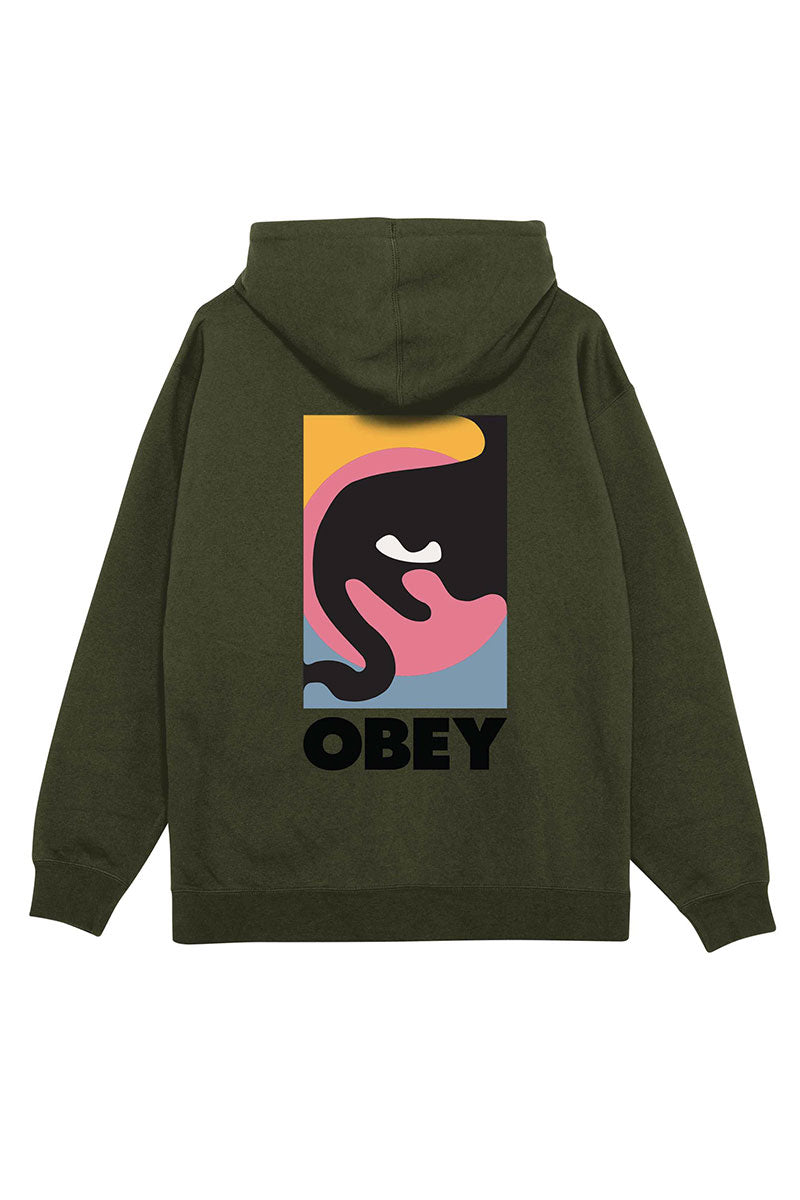 OBEY OBEY QUARTER ICON HOODIE Deep Lichen Green