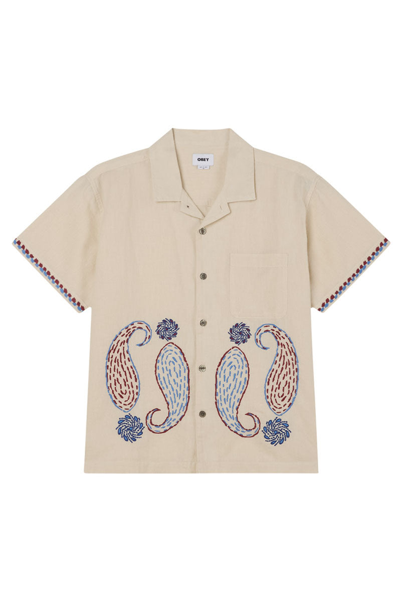 OBEY QUENTIN WOVEN SHIRT Birch