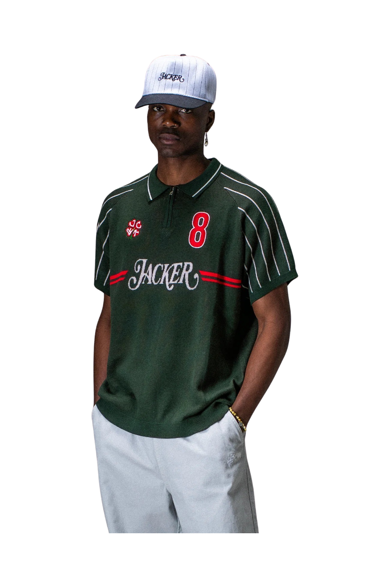 JACKER RED CLOVER POLO KNIT Green