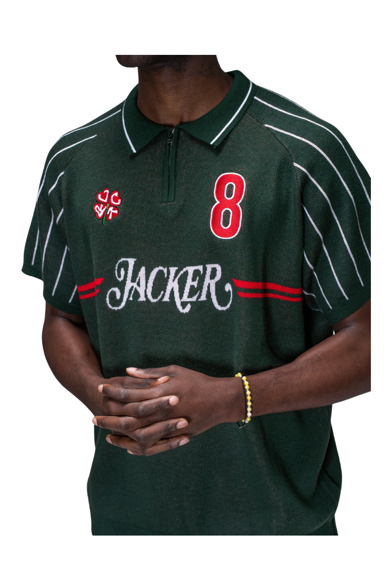 JACKER RED CLOVER POLO KNIT Green