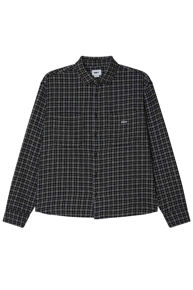 OBEY BIGWIG RICK WOVEN SHIRT Black