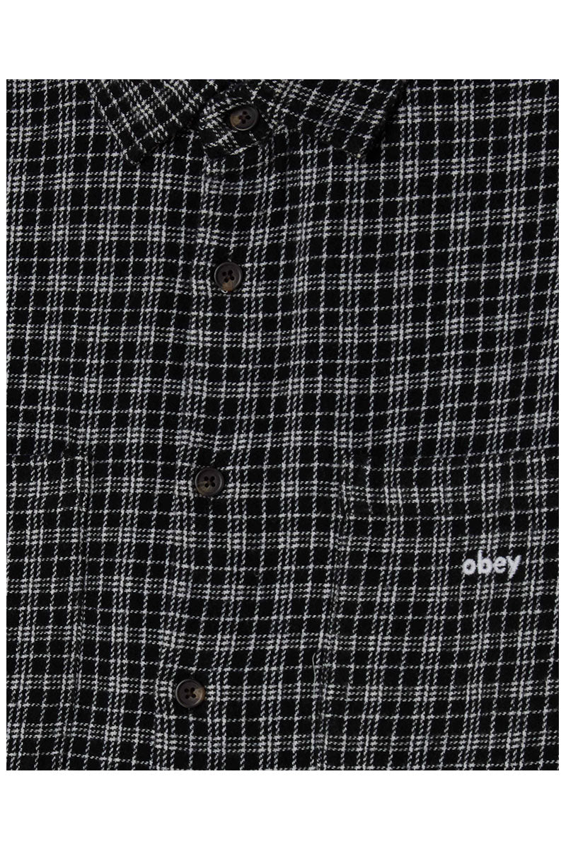 OBEY BIGWIG RICK WOVEN SHIRT Black