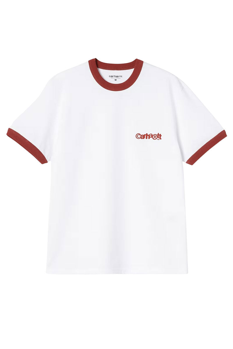 CARHARTT WIP IP RINGER T-SHIRT White / Red / Red