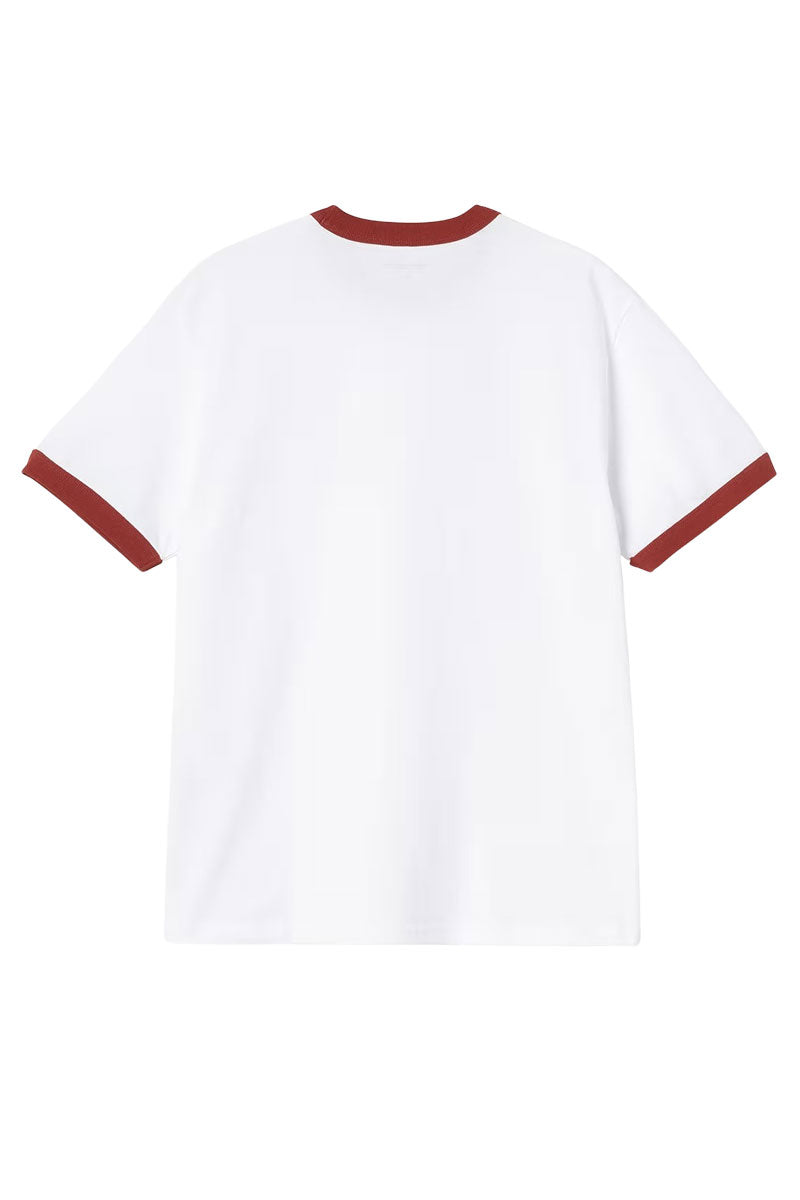 CARHARTT WIP IP RINGER T-SHIRT White / Red / Red