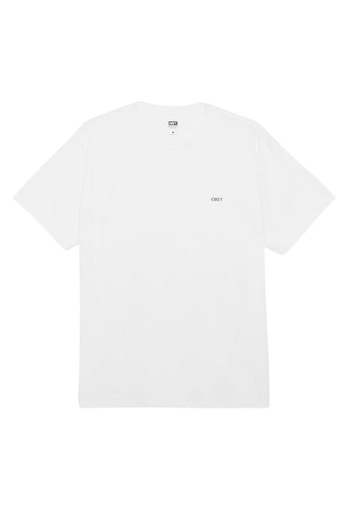 OBEY RIPPED ICON T-SHIRT White