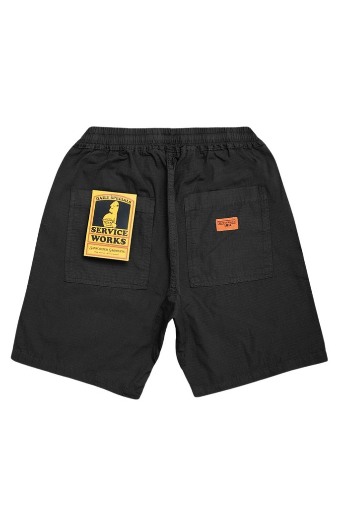 SERVICE WORKS RIPSTOP CHEF SHORTS Black
