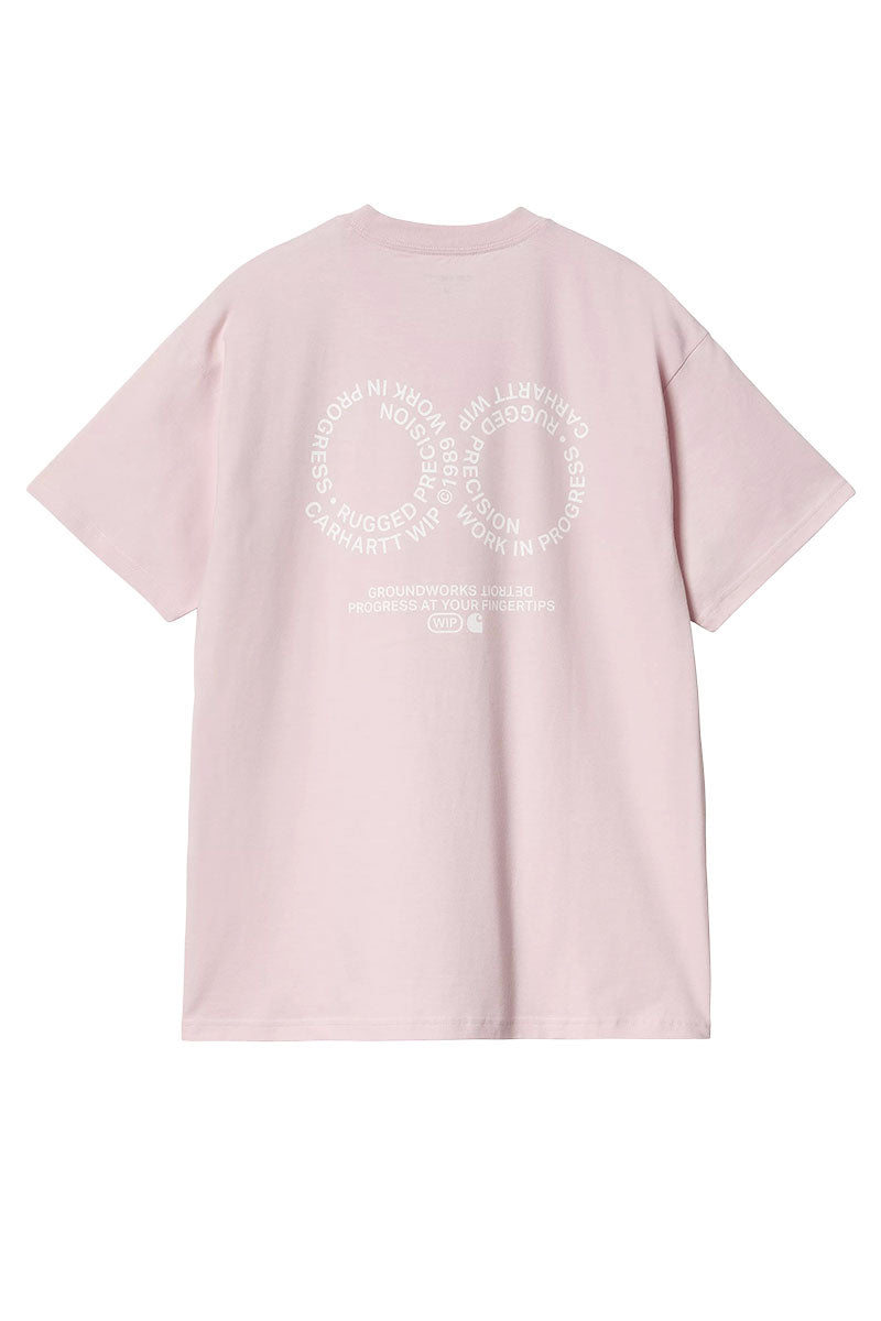 CARHARTT WIP ROTATION T-SHIRT Air Pink / White