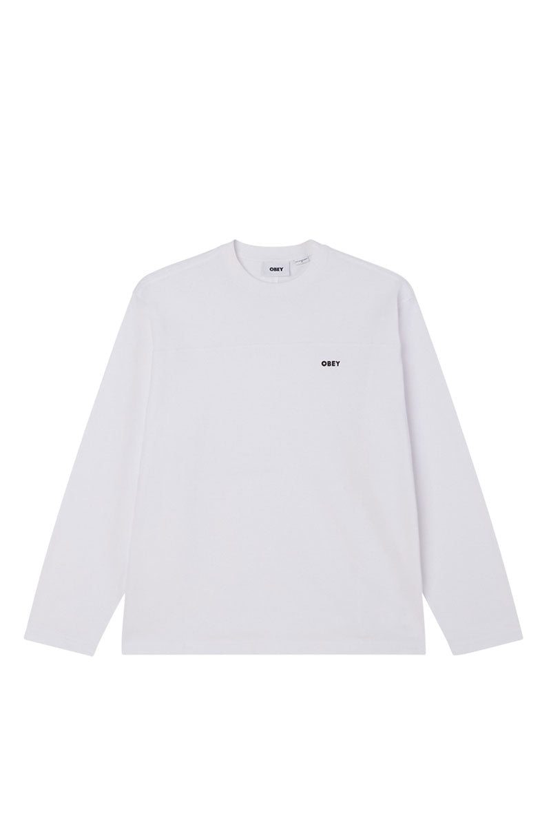 OBEY ROUTINE L/S T-SHIRT White