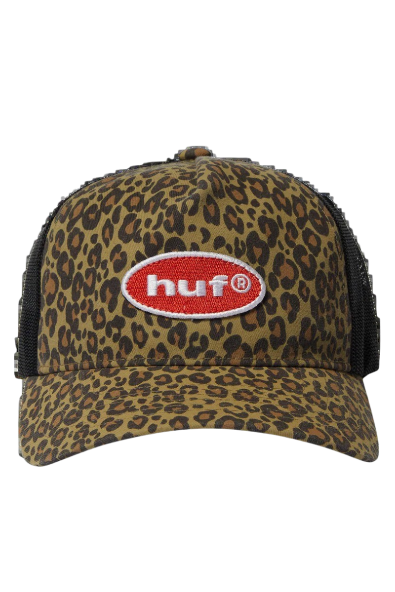 HUF SAFARI TRUCKER CAP Leopard