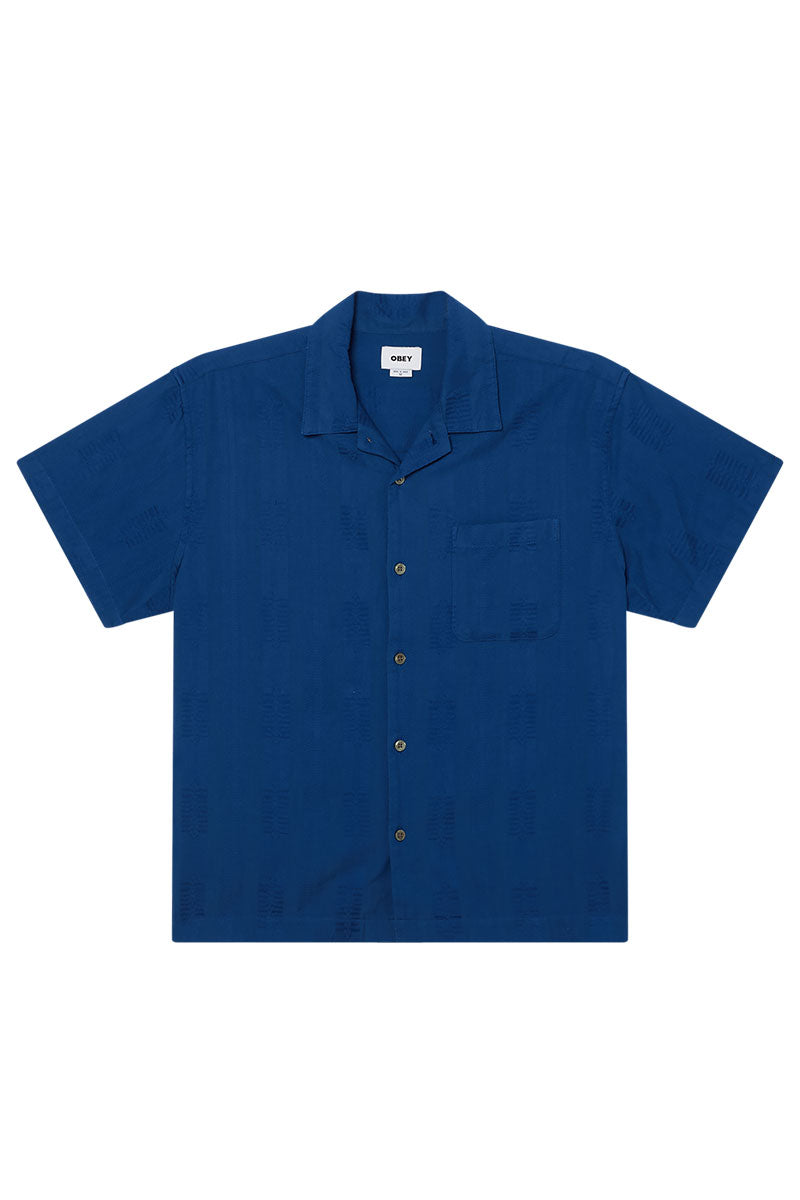 OBEY SAMUEL WOVEN SHIRT Dazzling Blue Multi