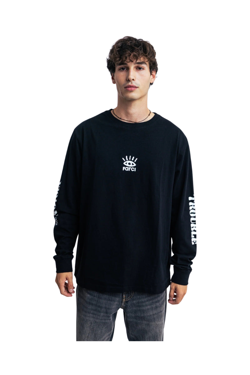 T-shirt manches longues Farci Saule noir – vue 4