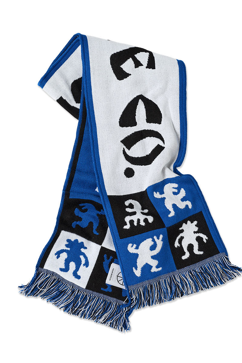 POLAR FOOTBALL SCARF Checkers Blue