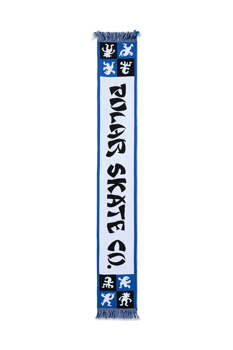 POLAR FOOTBALL SCARF Checkers Blue