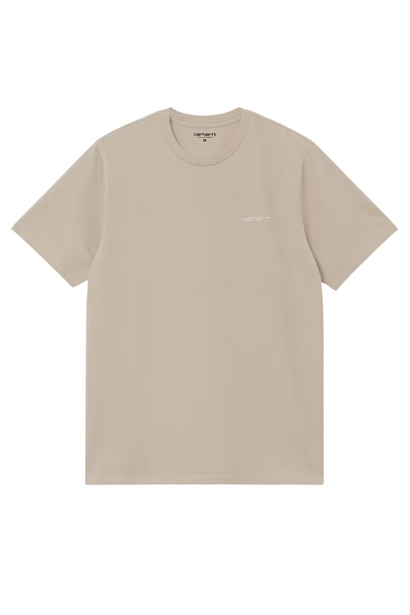 CARHARTT WIP SCRIPT EMBROIDERY T-SHIRT Fleur de Sel / White (Copie)