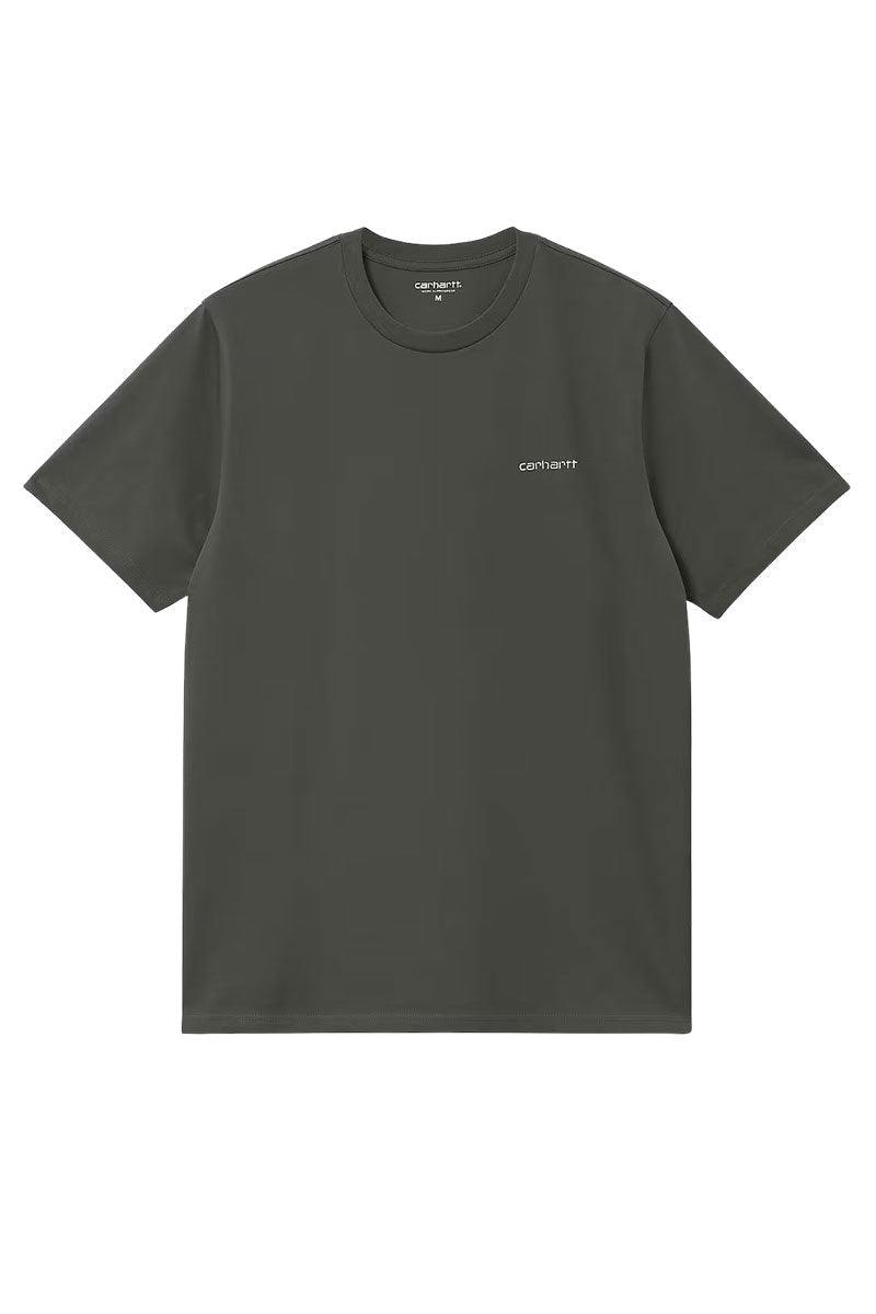 CARHARTT WIP SCRIPT EMBROIDERY T-SHIRT Opuntia / White