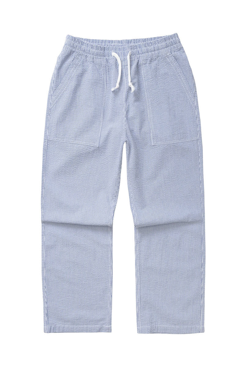 SERVICE WORKS SEERSUCKER CHEF PANTS Navy Stripe