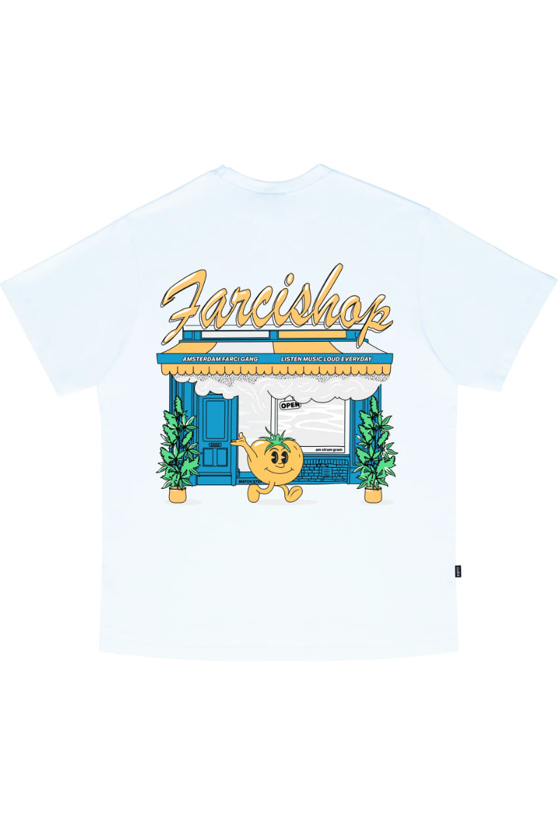 T-shirt Farci Shop blanc