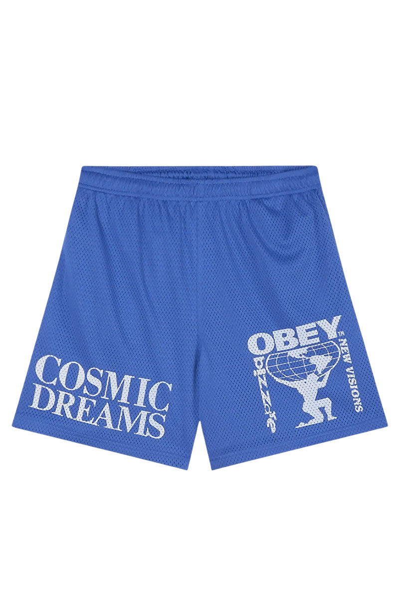 OBEY EASY COSMIC DREAMS MESH SHORT Dazzling Blue