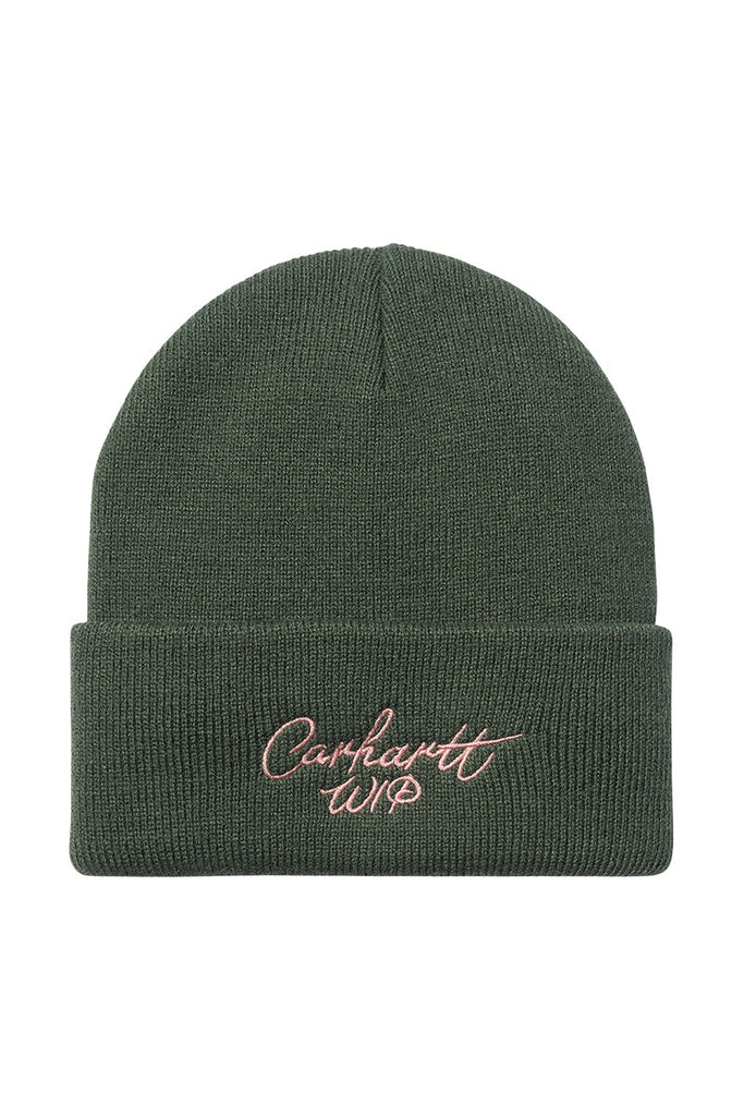 CARHARTT WIP SIGNATURE BEANIE Sycamore Tree / Dusty Rose