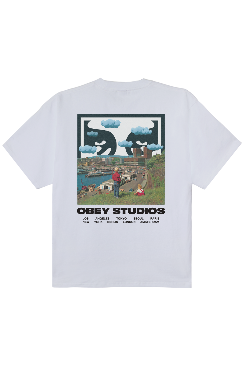 OBEY SKY FACE T-SHIRT White