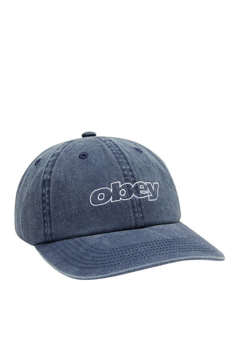 OBEY PIGMENT SLANTED 6 PANEL CAP Pigment Navy