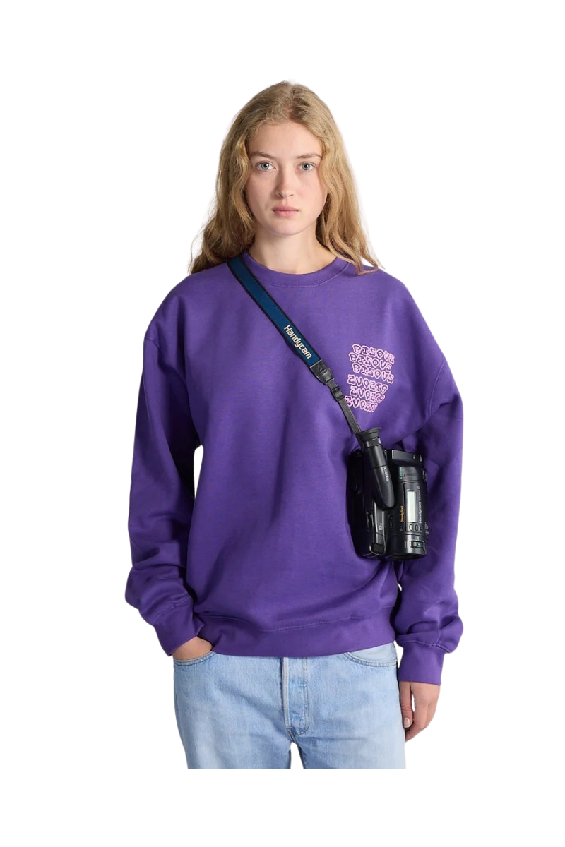 BISOUS SKATEBOARDS SLIME CREWNECK Purple