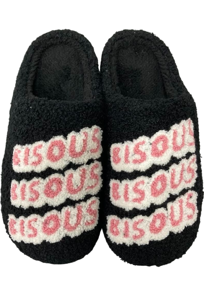BISOUS SKATEBOARDS SLIPPERS SONICS Black