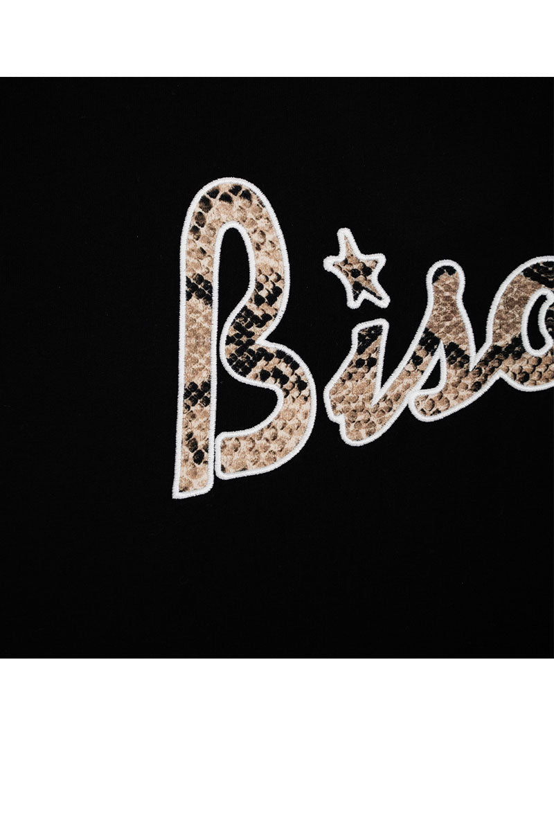 BISOUS SKATEBOARDS T-SHIRT LOUNGE SNAKE Black