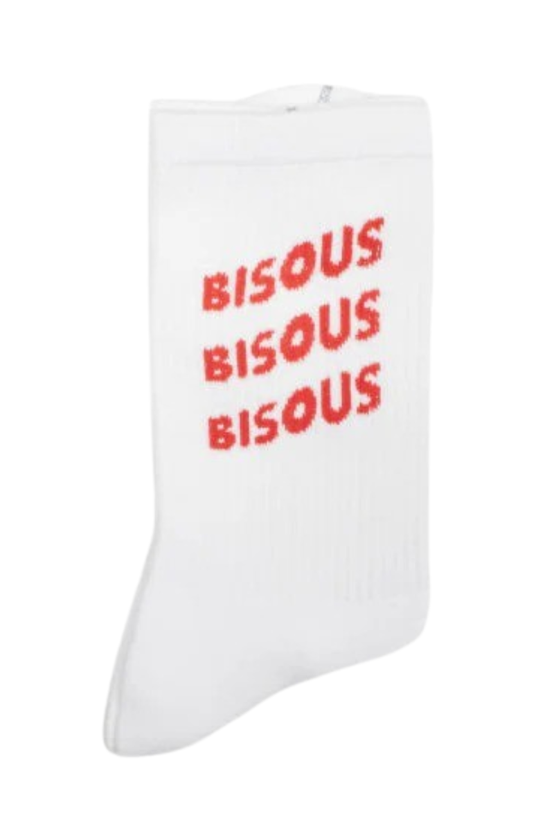 BISOUS SKATEBOARDS SOCKS BISOUS X3 Red / White