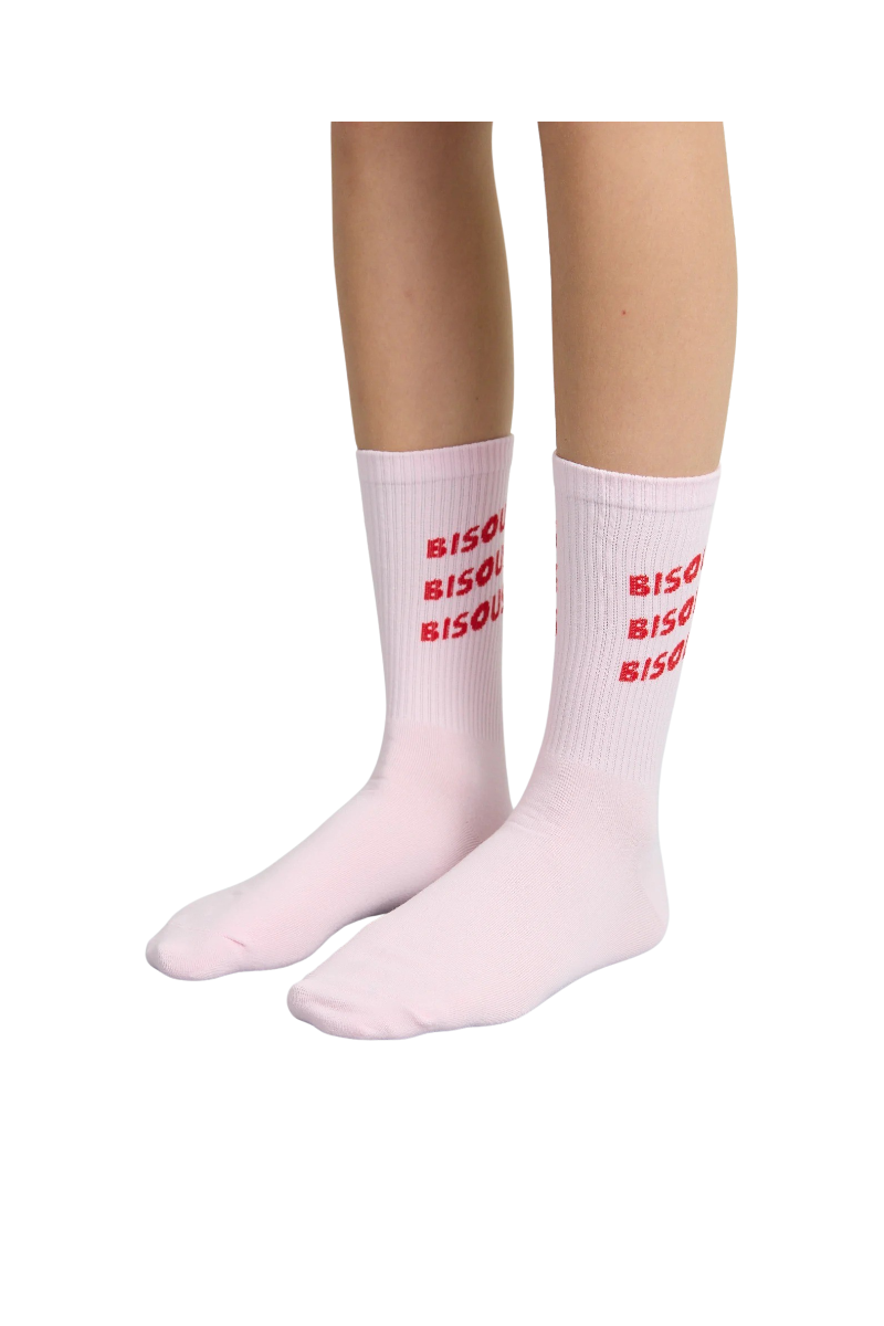 BISOUS SKATEBOARDS SOCKS SONICS Pink
