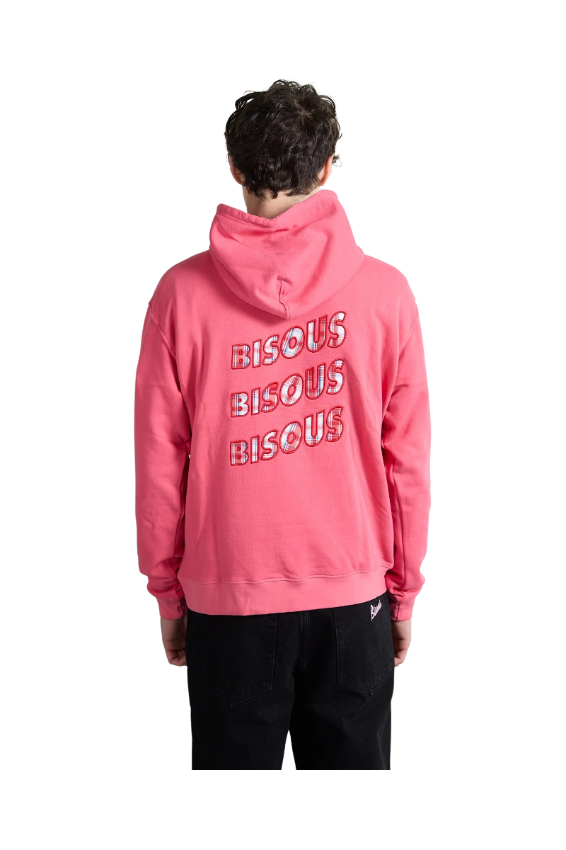 BISOUS SKATEBOARDS SONICS APPLICATION HOODIE Pink