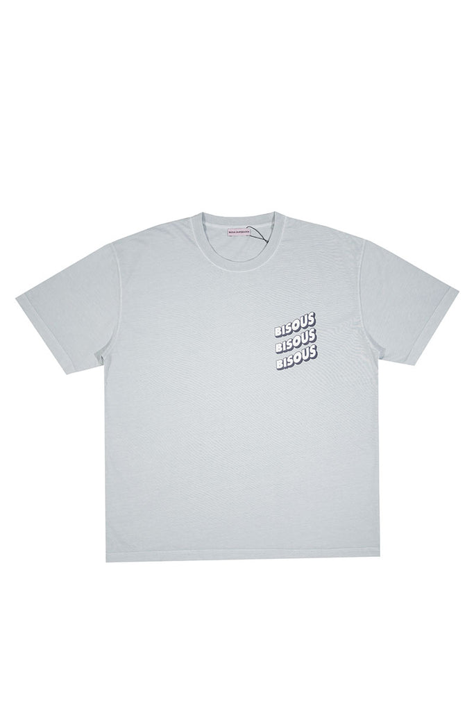 BISOUS SKATEBOARD T-SHIRT SONICS Light Grey