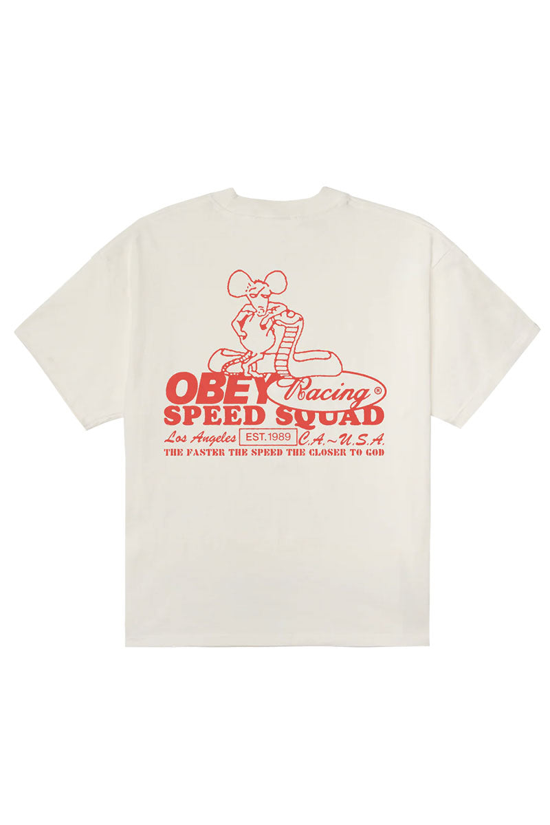 OBEY SPEED SQUAD T-SHIRT Vintage White