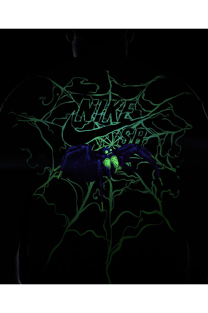 NIKE SB SPIDER T-SHIRT Black ( Glow In The Dark )