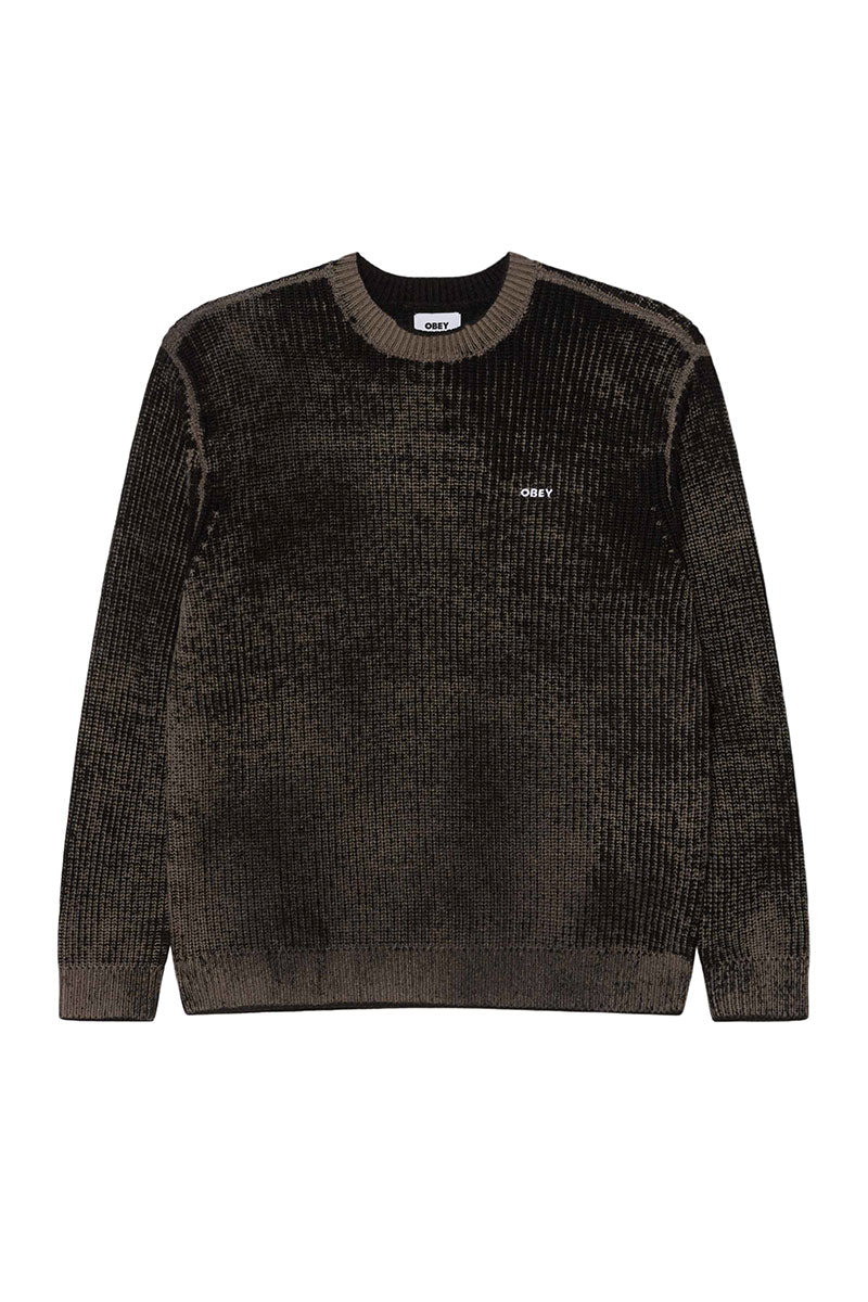 OBEY SPRAY EFFECT SWEATER Black