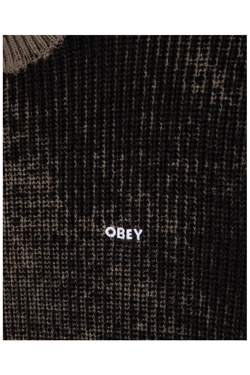 OBEY SPRAY EFFECT SWEATER Black