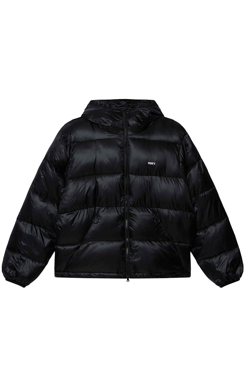 OBEY STRATUS PUFFER JACKET Black