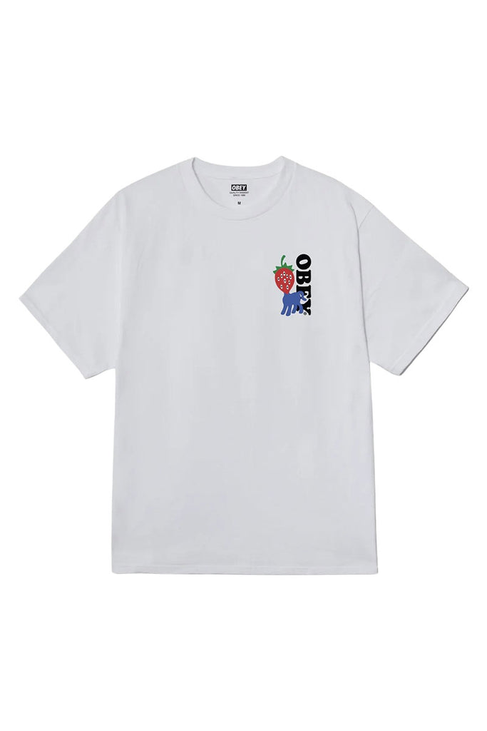 OBEY STRAWBERRY T-SHIRT White