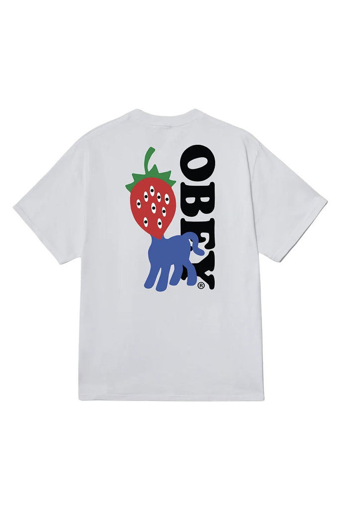 OBEY STRAWBERRY T-SHIRT White