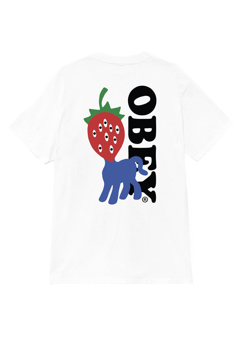 OBEY STRAWBERRY T-SHIRT White