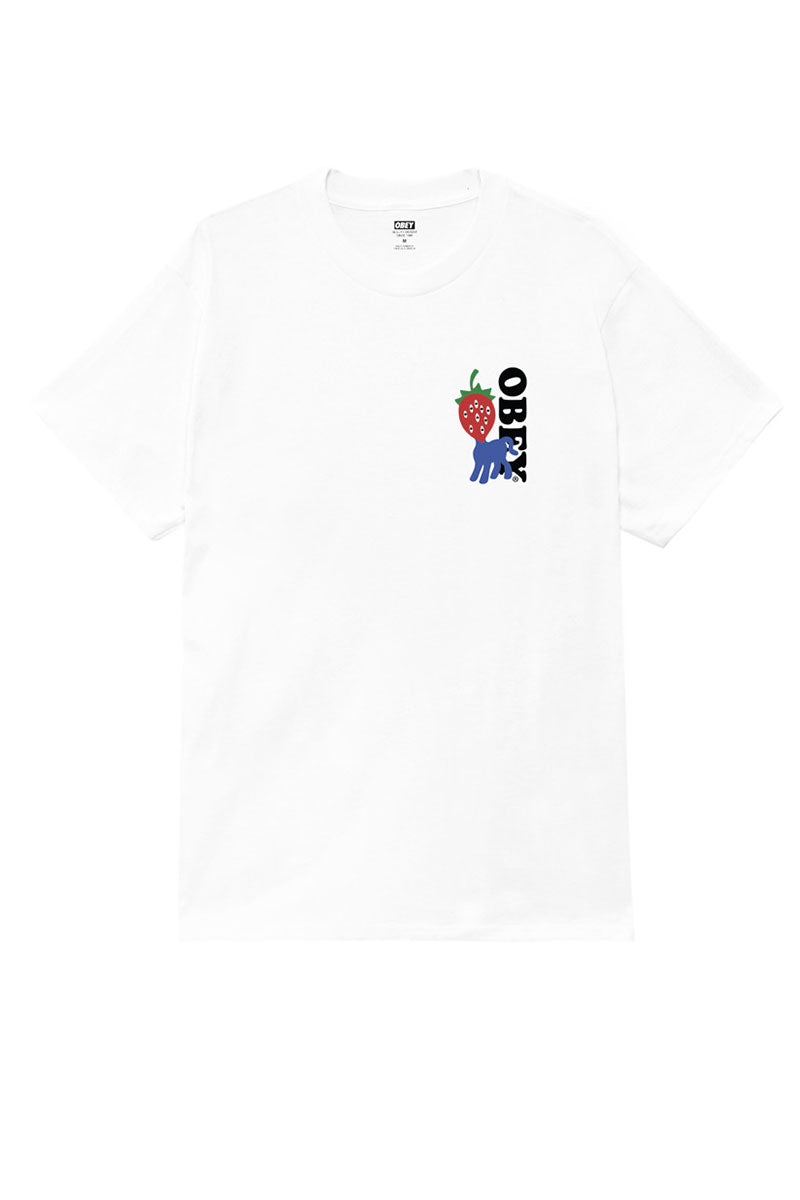 OBEY STRAWBERRY T-SHIRT White