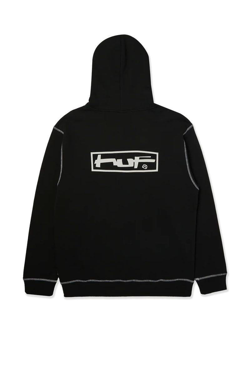 HUF STRETCH FULL-ZIP HOODIE Black