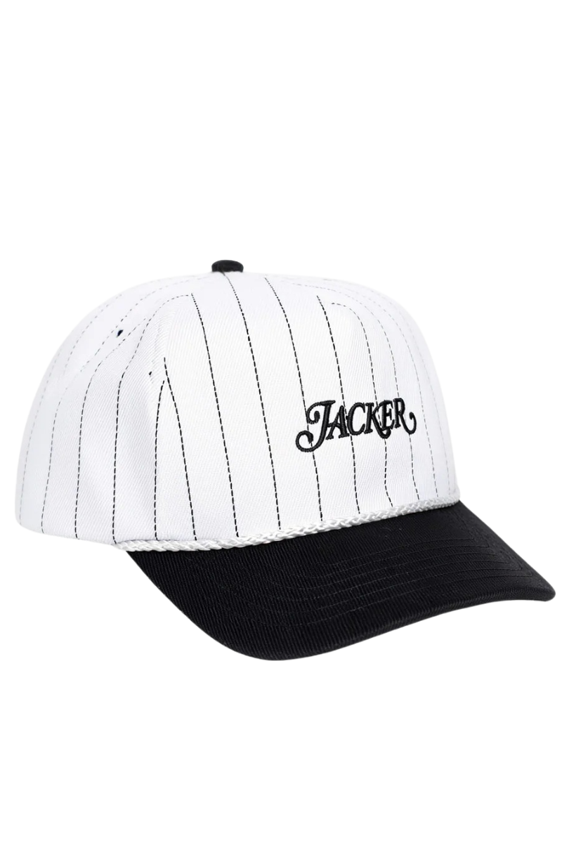 JACKER CLASSIC STRIPE SNAPBACK 5 PANEL Black / White