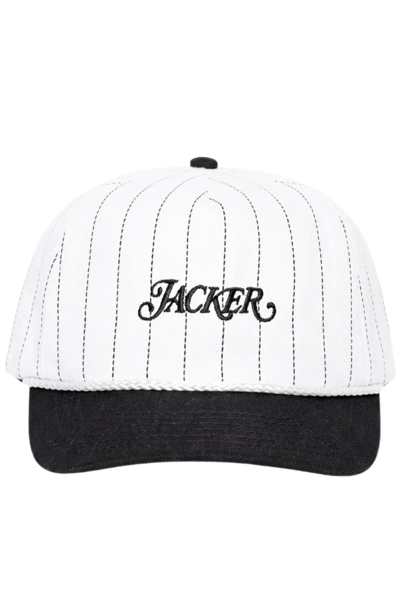 JACKER CLASSIC STRIPE SNAPBACK 5 PANEL Black / White