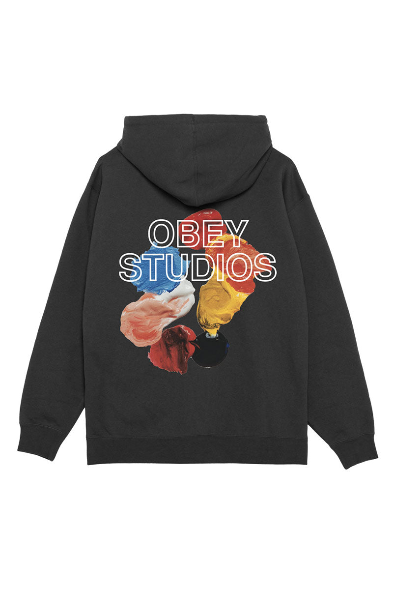 OBEY STUDIOS PALETTE HOODIE Black